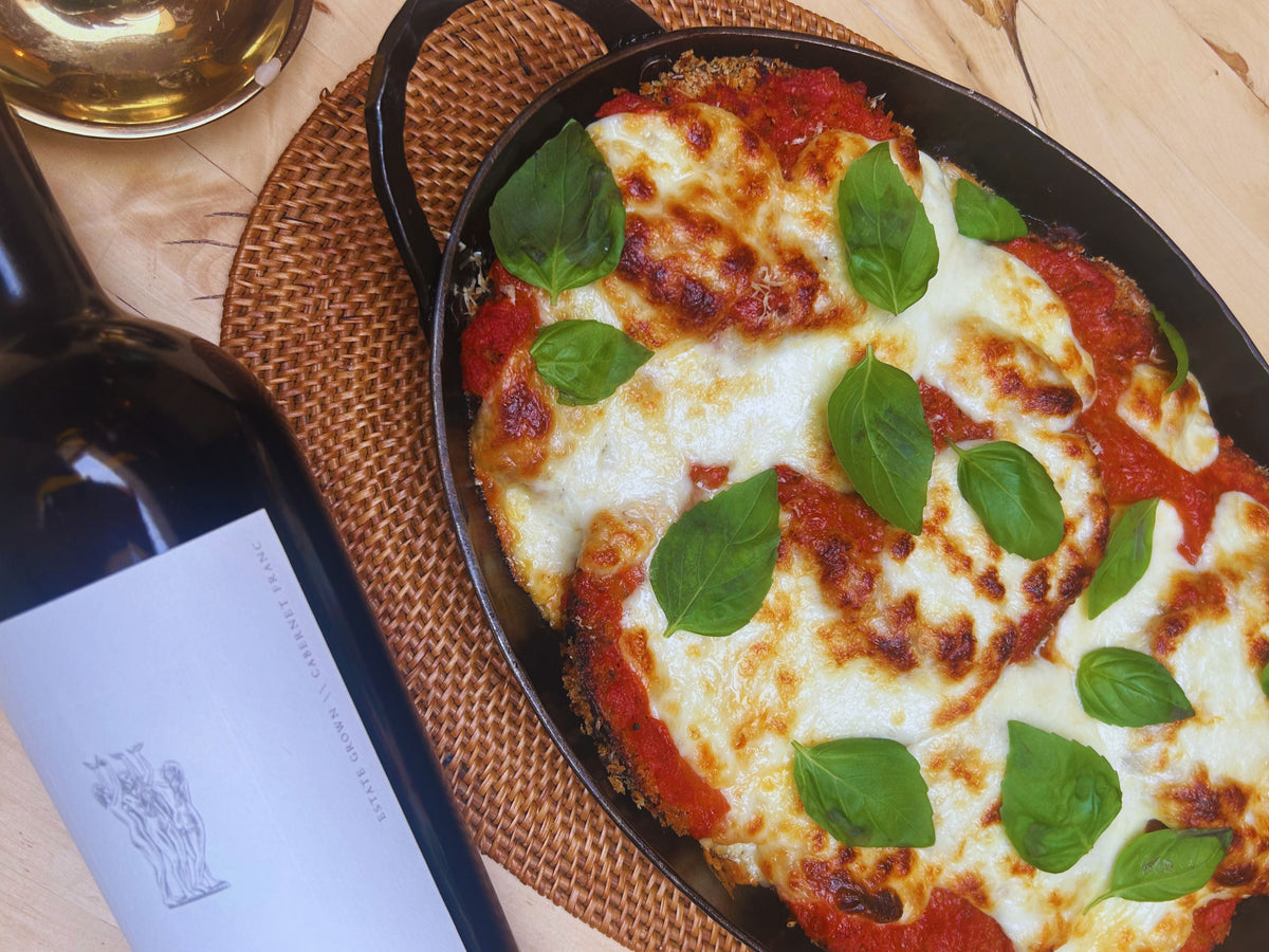 eggplant parm and cabernet franc
